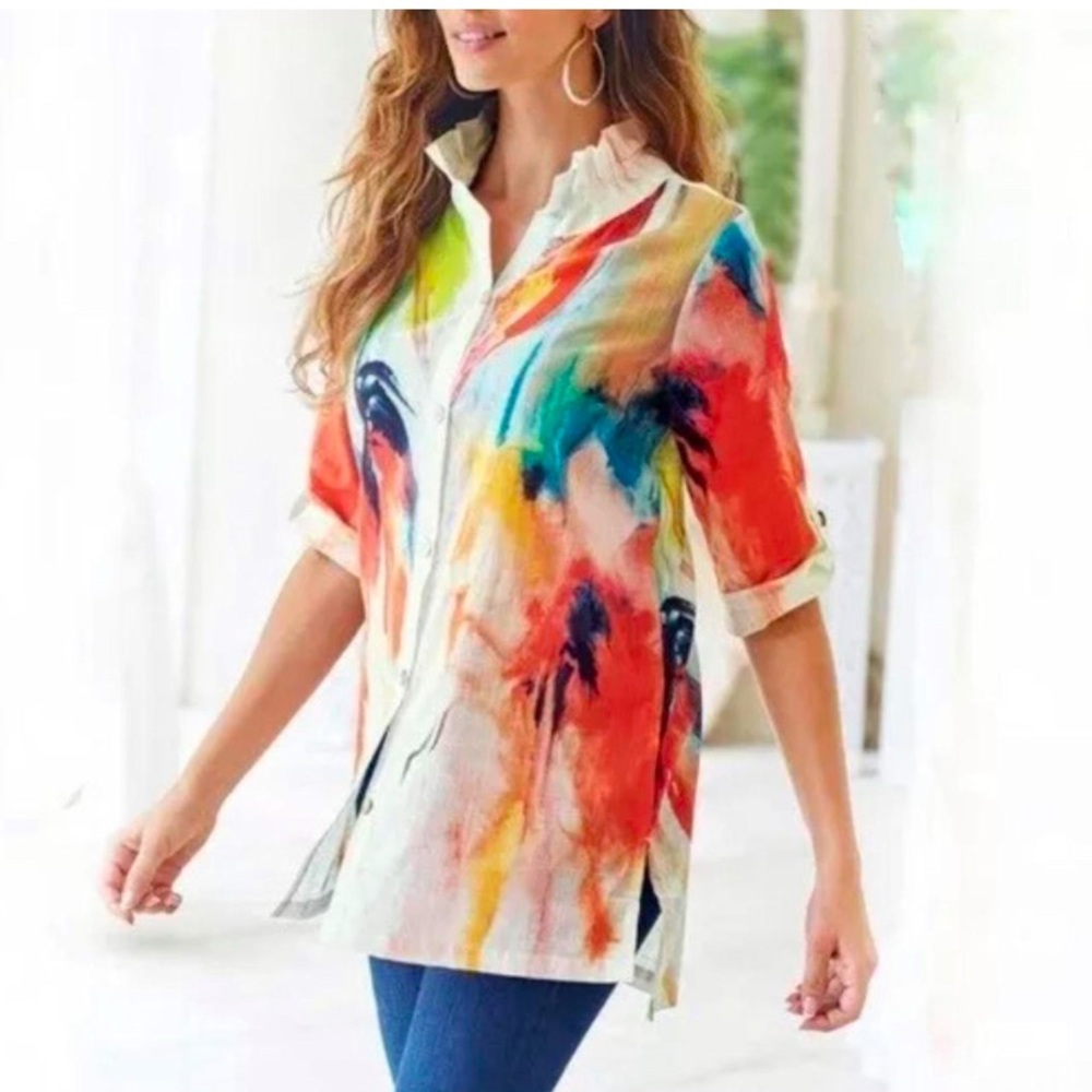 Soft Surroundings Isla Grande Blouse